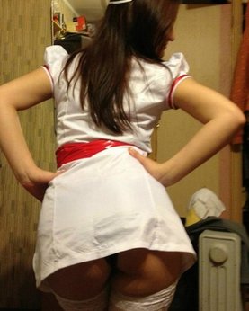 Sweet nurses in erotic underwear with cool tits