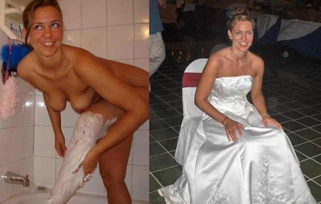 Look under skirt of sexy brides 13 photo