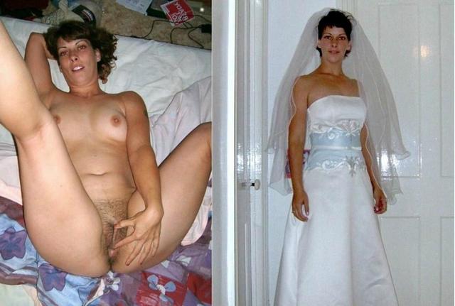 Look under skirt of sexy brides 4 photo