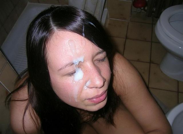 Bitch loves when profusely cum on her face 5 photo