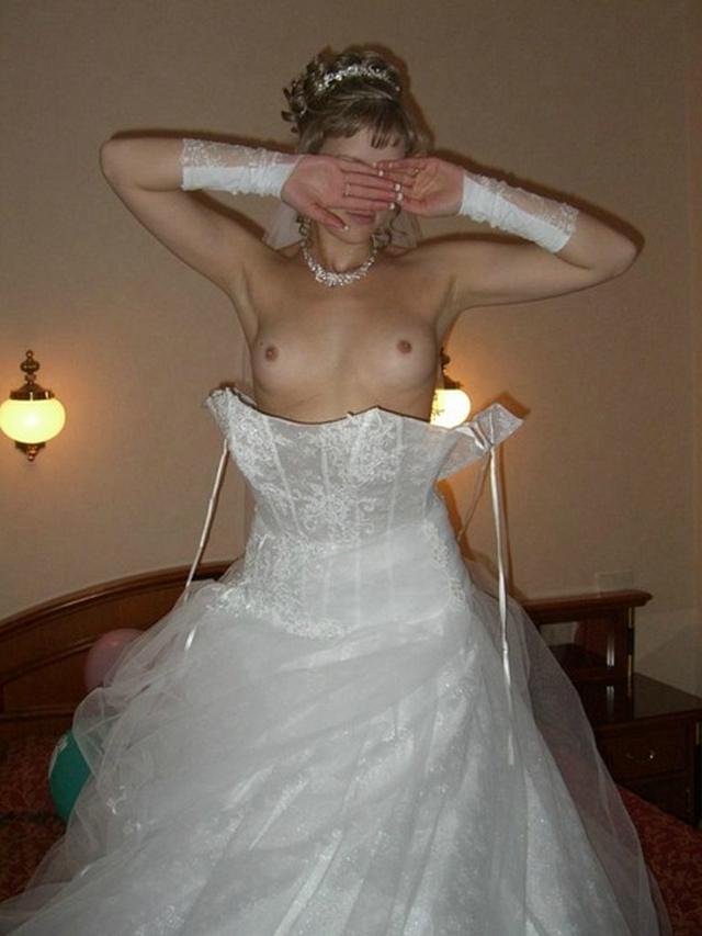 Anxious bride spreads legs and stick out their asses 28 photo