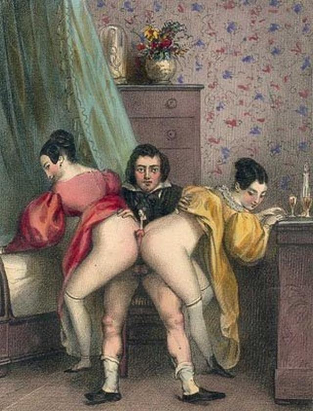 Retro pictures of pornographic nature with a perverse postures 7 photo