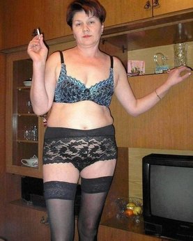 Drunk Grandma tried on sexy lingerie