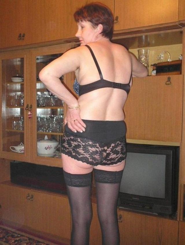 Drunk Grandma tried on sexy lingerie 4 photo